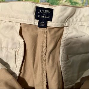 J.CREW 9”inseam size 29 khaki shorts